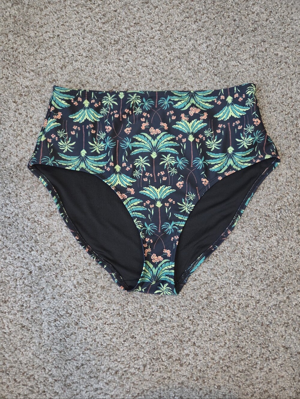 Medium Old Navy High Waisted Bikini Bottom Palm Green